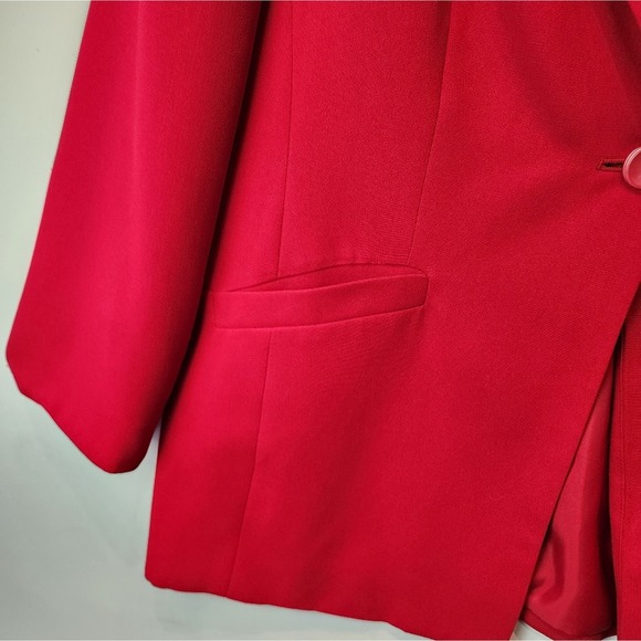 Evan Picone Woman Red Blazer Jacket Vinatge 90s Office Work Women's Plus Size 2X - Picture 5 of 6